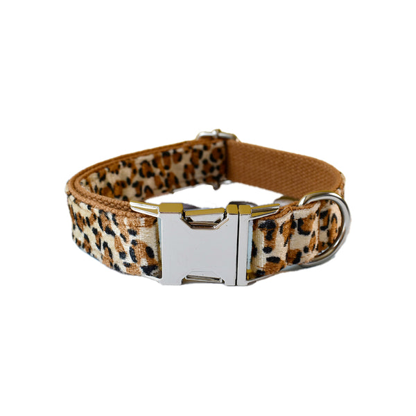 PERSONALIZZABILE - SET COLLARE PER CANI LEOPARDATO